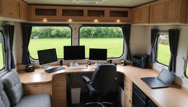 Convertir une caravane en espace de travail à domicile